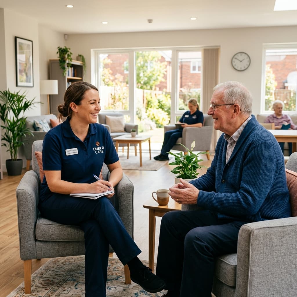 Support Worker with Resident